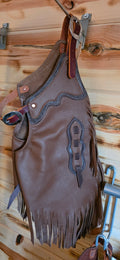 Kid's Chinks - Brown with Dark Brown Trim