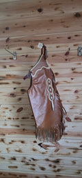 Kid's Chinks - Brown with Cream Trim