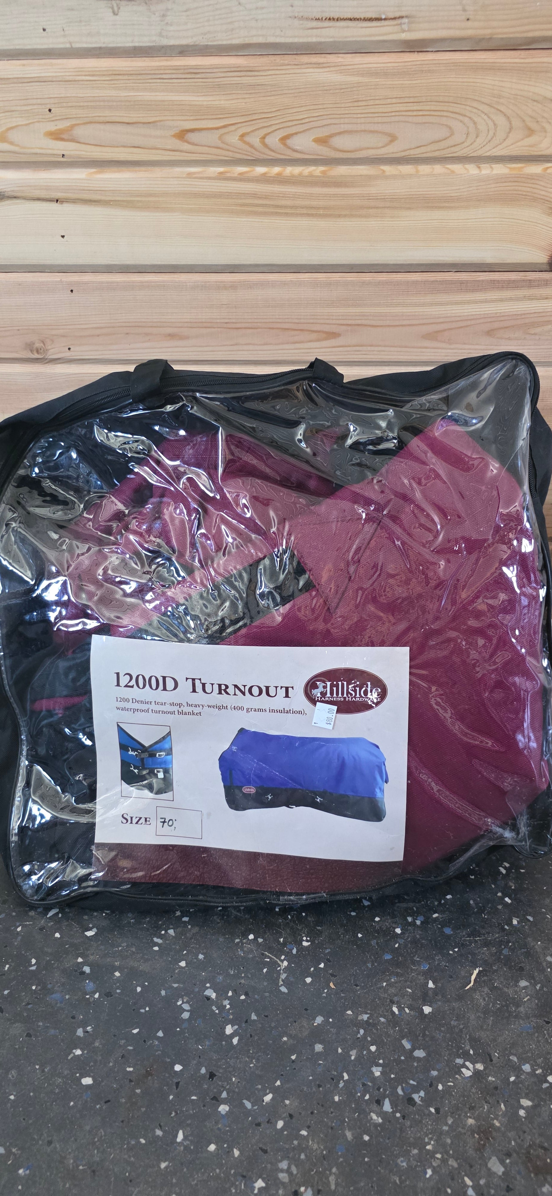 Size 70 Maroon Horse Blanket