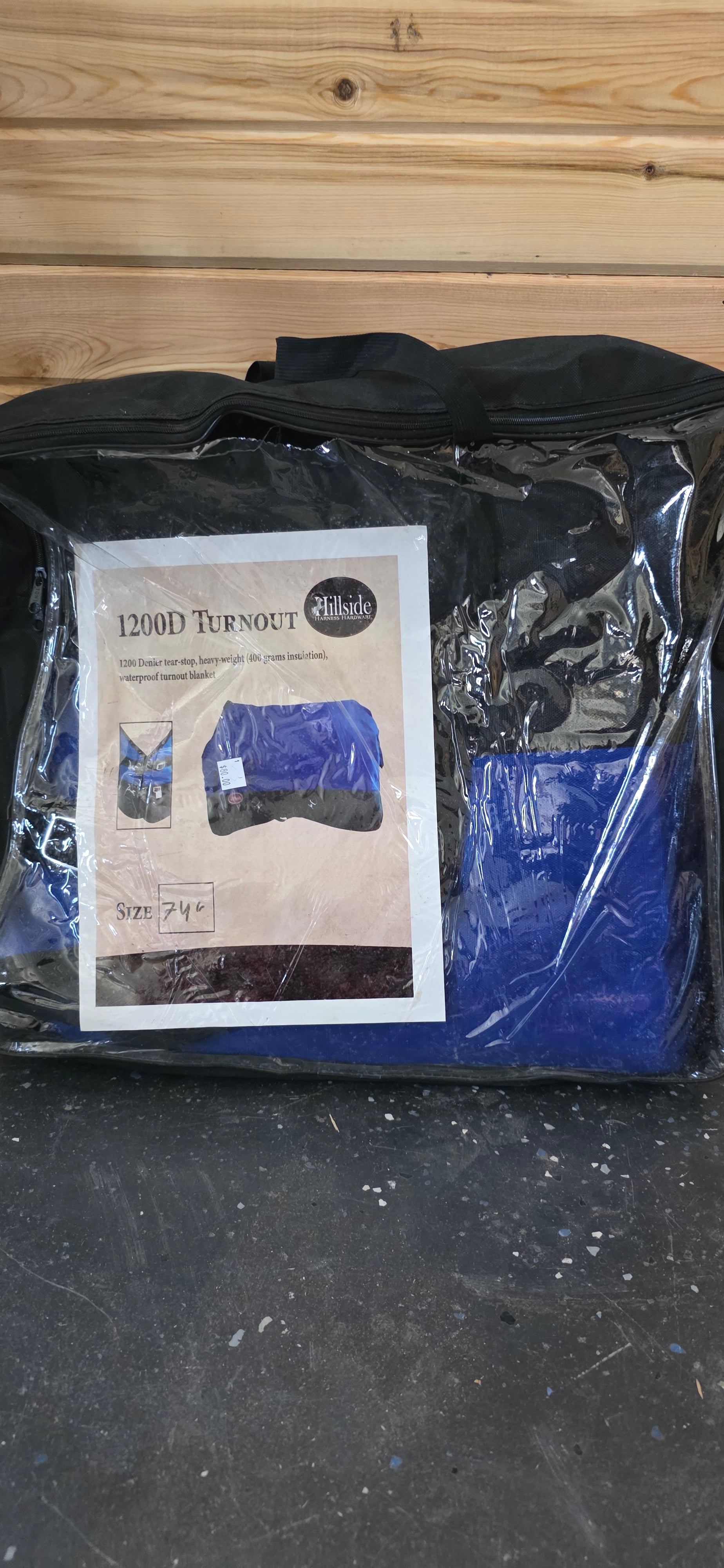 Size 74 Blue Horse Blanket